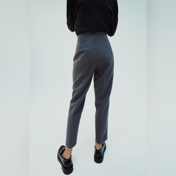 PANTS WITH A HIGH WAIST - Picture 4 of 11